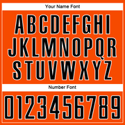 Custom Orange Black-White Sublimation Soccer Uniform Jersey