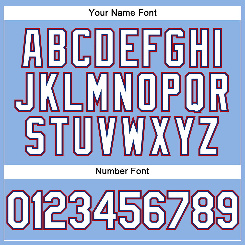 Custom Light Blue White Royal-Red Performance Vapor Golf Polo Shirt