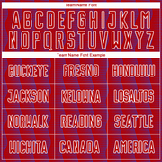 Custom Red Purple-White Geometric Shape Sublimation Soccer Uniform Jersey