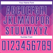 Custom Pink Purple-White Sublimation Soccer Uniform Jersey