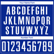 Custom Royal White Sublimation Soccer Uniform Jersey