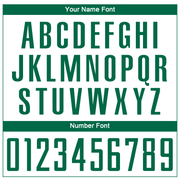 Custom White Kelly Green Sublimation Soccer Uniform Jersey