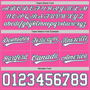 Custom Pink White Black-Light Blue Authentic Basketball Shorts