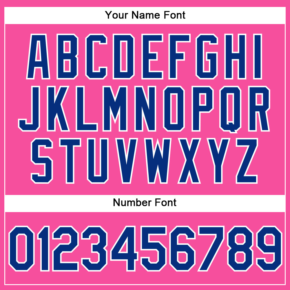 Custom Pink Royal-White Performance Vapor Golf Polo Shirt