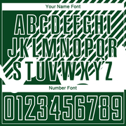 Custom Green White Lines Sublimation Soccer Uniform Jersey