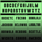 Custom Pea Green Black Sublimation Long Sleeve Fade Fashion Soccer Uniform Jersey