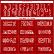 Custom Red White Line Sublimation Soccer Uniform Jersey