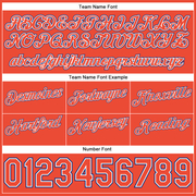 Custom White Orange-Royal Authentic Throwback Split Fashion Basketball Shorts