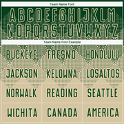 Custom Cream Green Sublimation Soccer Uniform Jersey