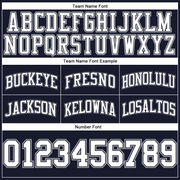 Custom Navy White-Gray Authentic Throwback Basketball Shorts