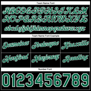 Custom Orange Kelly Green-Black Authentic Throwback Split Fashion Basketball Shorts