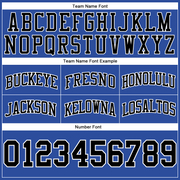 Custom Blue Black-White Authentic Throwback Basketball Shorts