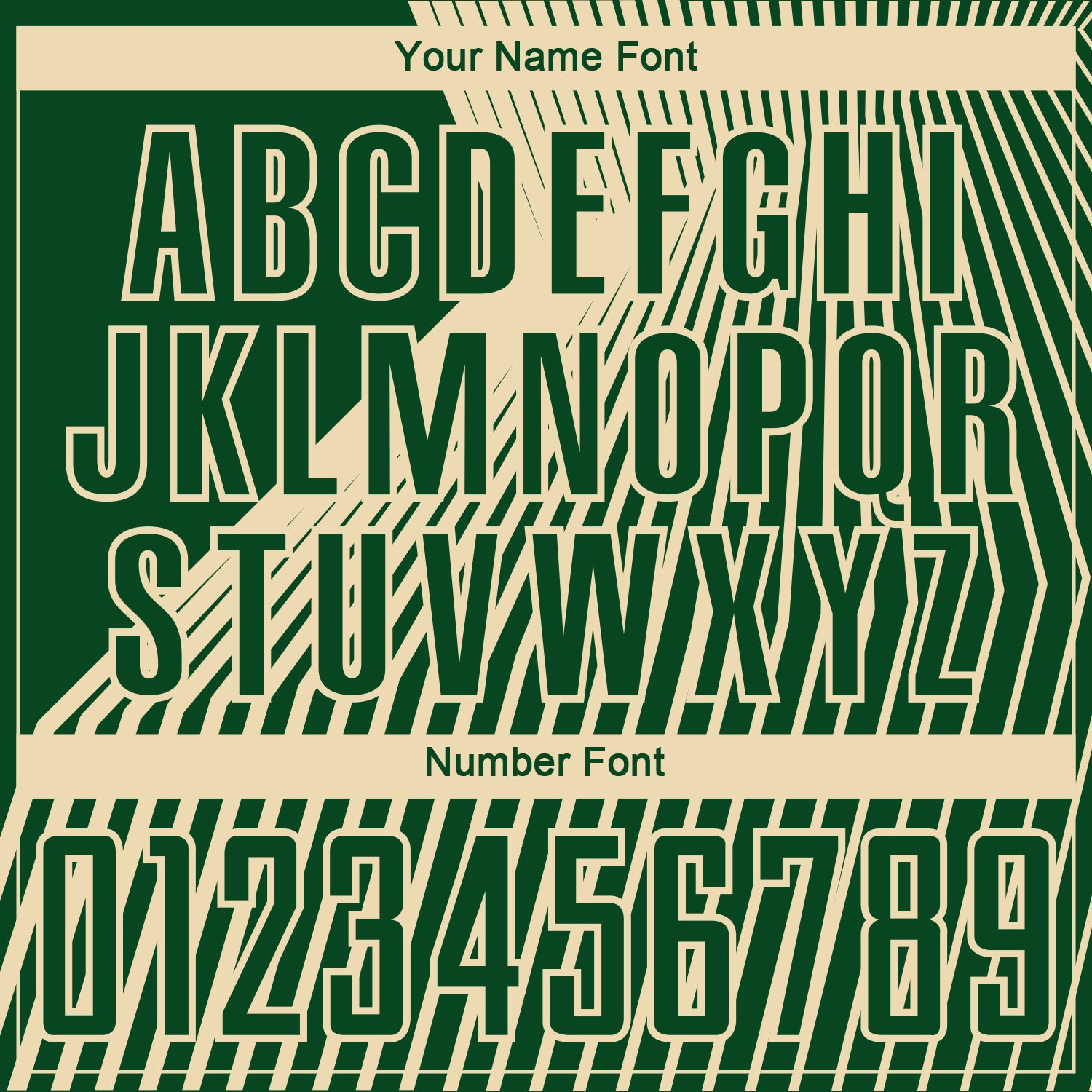 Custom Green Cream Lines Sublimation Soccer Uniform Jersey