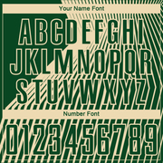 Custom Green Cream Lines Sublimation Soccer Uniform Jersey