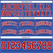 Custom Blue Red-White Authentic Throwback Basketball Shorts