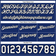 Custom Orange White-Royal Authentic Throwback Split Fashion Basketball Shorts