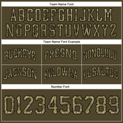 Custom Olive Camo-Black Authentic Throwback Salute To Service Basketball Shorts