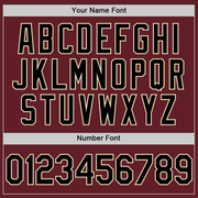 Custom Burgundy Black-City Cream Performance Vapor Golf Polo Shirt