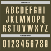 Custom Olive Cream Performance Salute To Service Golf Polo Shirt