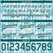 Custom Light Blue Midnight Green-White 3D Pattern Coral Fish And Seahorse Authentic Basketball Shorts