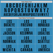 Custom Panther Blue Black Performance Golf Polo Shirt