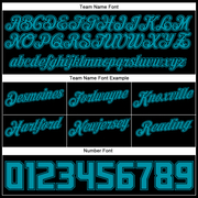 Custom Black Teal-Black Authentic Throwback Basketball Shorts