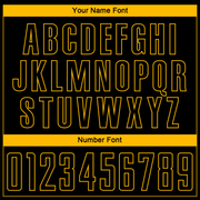 Custom Black Gold Sublimation Soccer Uniform Jersey