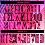 Custom Purple Pink-Black Geometric Shapes Sublimation Soccer Uniform Jersey