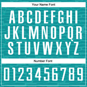 Custom Teal White Sublimation Soccer Uniform Jersey