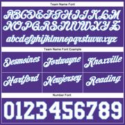 Custom Purple White-Light Blue Authentic Throwback Basketball Shorts