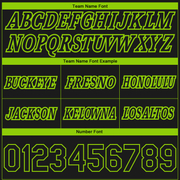 Custom Black Neon Green Pinstripe Fade Fashion Authentic Basketball Shorts