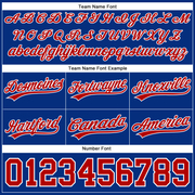 Custom Royal Red-White Authentic Throwback Basketball Shorts