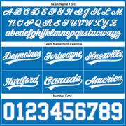 Custom Blue White-Light Blue Authentic Basketball Shorts