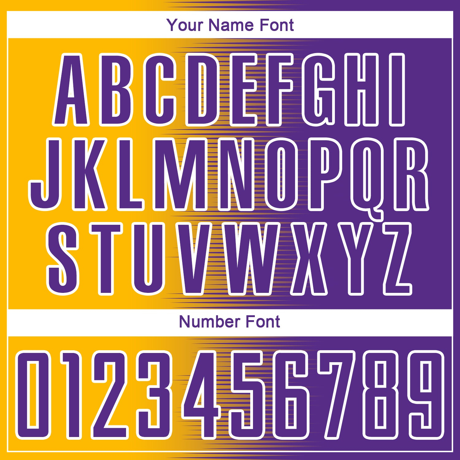 Custom Purple Gold-White Gradient Line Sublimation Soccer Uniform Jersey