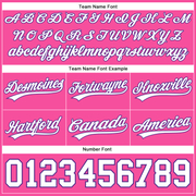 Custom Pink White-Purple Authentic Throwback Basketball Shorts