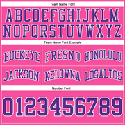 Custom Pink Purple-White Authentic Throwback Basketball Shorts