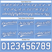 Custom Light Blue White-Royal Authentic Basketball Shorts