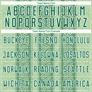 Custom Kelly Green Pea Green-White Ethnic Stripes Sublimation Soccer Uniform Jersey