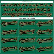 Custom Kelly Green Black-Old Gold Performance Vapor Golf Polo Shirt