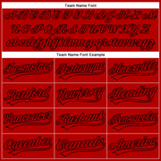 Custom Red Red-Black Performance Vapor Golf Polo Shirt