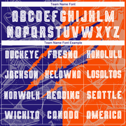 Custom Graffiti Pattern Dark Purple-Orange Scratch Sublimation Soccer Uniform Jersey