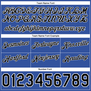 Custom Gray Black-Blue Authentic Throwback Split Fashion Basketball Shorts