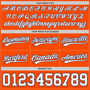 Custom Orange White-Navy Authentic Throwback Basketball Shorts