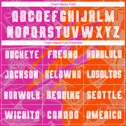 Custom Graffiti Pattern Deep Pink-Orange Scratch Sublimation Soccer Uniform Jersey