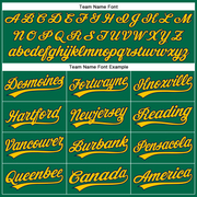 Custom Kelly Green Navy-Yellow Performance Vapor Golf Polo Shirt