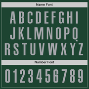 Custom Green Gray Performance Golf Polo Shirt