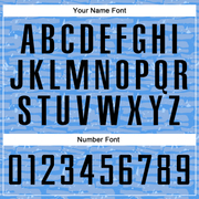 Custom Light Blue Black Sublimation Soccer Uniform Jersey