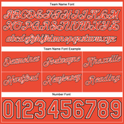 Custom White Orange-Black Authentic Throwback Split Fashion Basketball Shorts