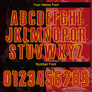 Custom Graffiti Pattern Red-Gold Sublimation Soccer Uniform Jersey