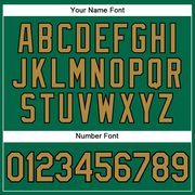 Custom Kelly Green Old Gold-Black Performance Vapor Golf Polo Shirt